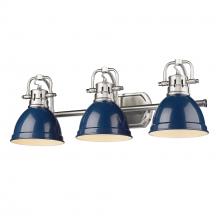  3602-BA3 PW-NVY - 3 Light Bath Vanity